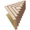 Ekena Millwork 10"W x 20"D x 20"H Classic Landon Rough Cedar Woodgrain TimberThane Corbel, Primed Tan CORUR10X20X20LANRCPR - alternate 2